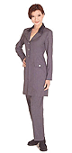 Pant Set with Lab Coat