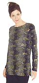 Golden Leopard Print Tunic